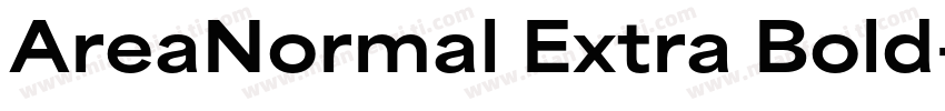 AreaNormal Extra Bold字体转换